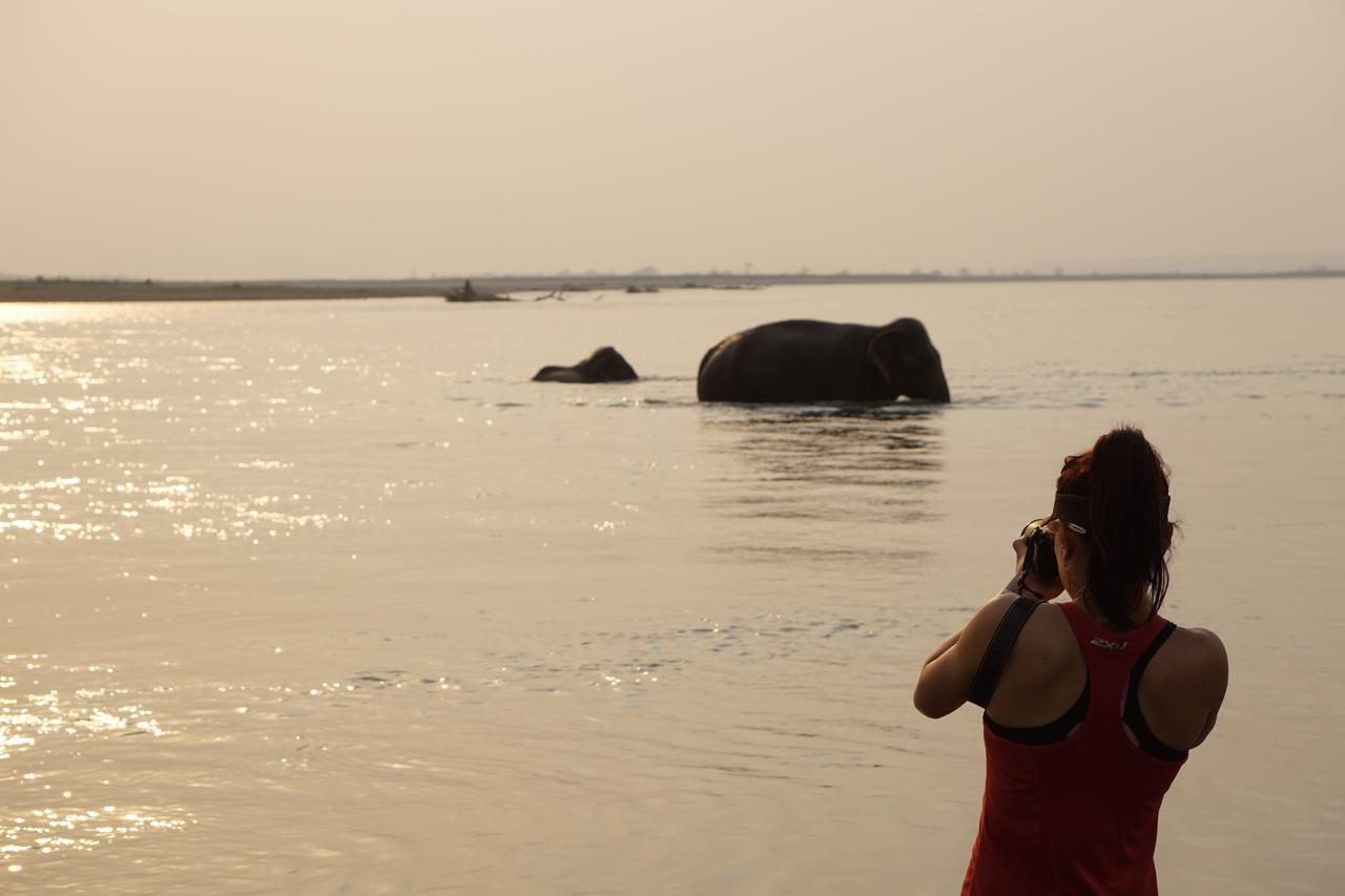 Tiger Tops Tharu Lodge Chitwan Esterno foto